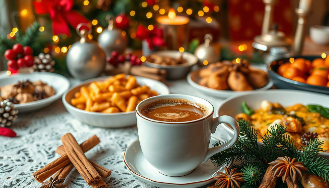 café especial para ceia de Natal